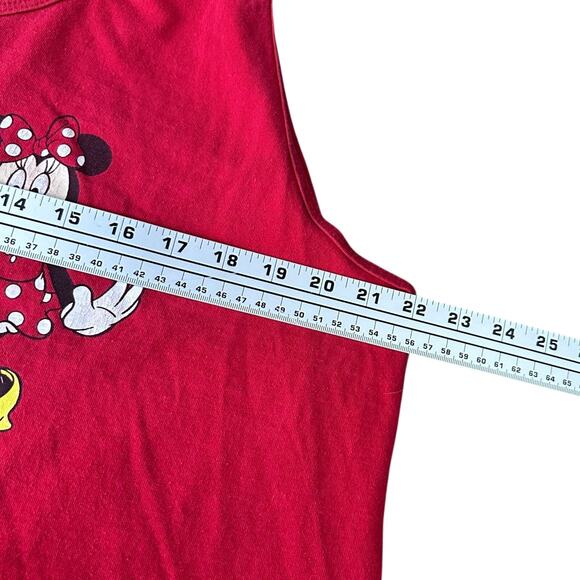 Vintage Disney Minnie Mouse Tank Top Men’s XL Red Sleeveless Scoop Neck USA READ - Picture 6 of 9